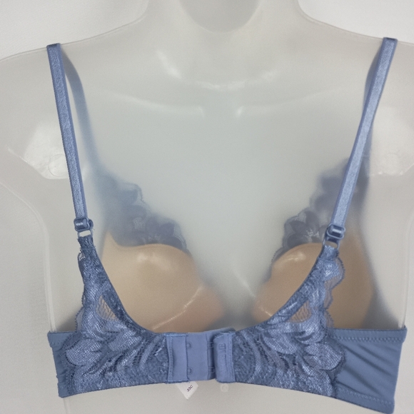 2/$30 Elegant Baddie Barbie VICTORIA SECRET Lace Underwire Bra in Blue (#1,274) - Picture 6 of 7